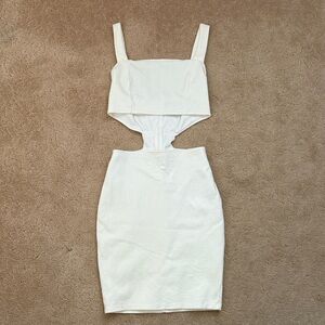 Lulu's White Cutout Mini Dress